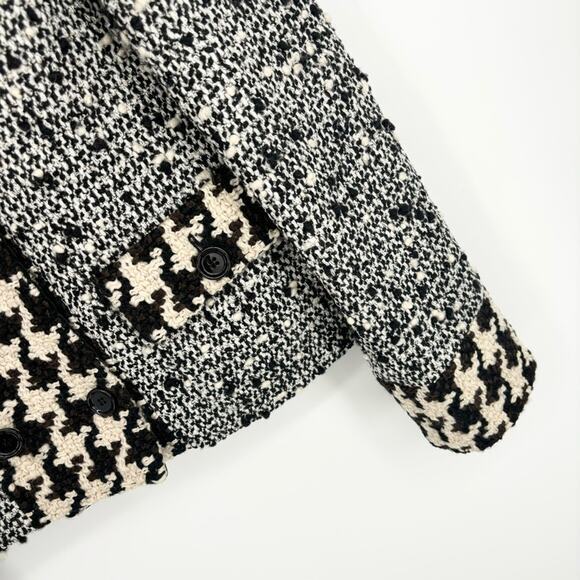 Dolce & Gabbana Houndstooth Print Jacket Blazer
Size 10 Boucle Wool Leopard - Picture 4 of 9